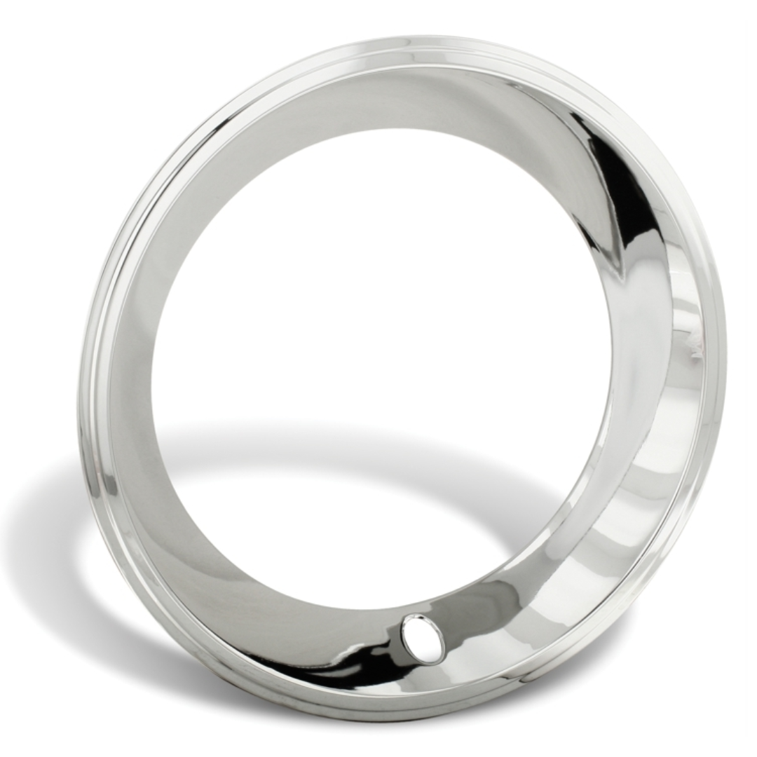 C3 1969-1982 Chevrolet Corvette 15" Deep Dish Triple Chrome Plated Stainless Trim Ring Set 3" Wide