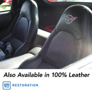 2004-2004 Corvette 100% Leather Z06 Seat Covers - LeMans Commemorative Edition Black-461990-Corvette-Store-Online