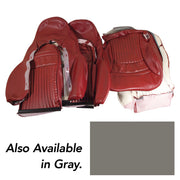 1997-2004 Corvette Vinyl Sport Seat Covers - Gray-462088-Corvette-Store-Online