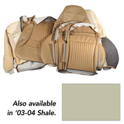 2003-2004 Corvette Vinyl Sport Seat Covers - Shale-462094-Corvette-Store-Online