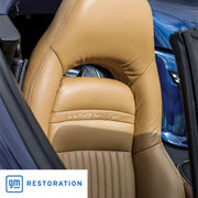 1998-2004 Corvette Leather Sport Seat Covers W/Vinyl Trim - Oak-462191-Corvette-Store-Online