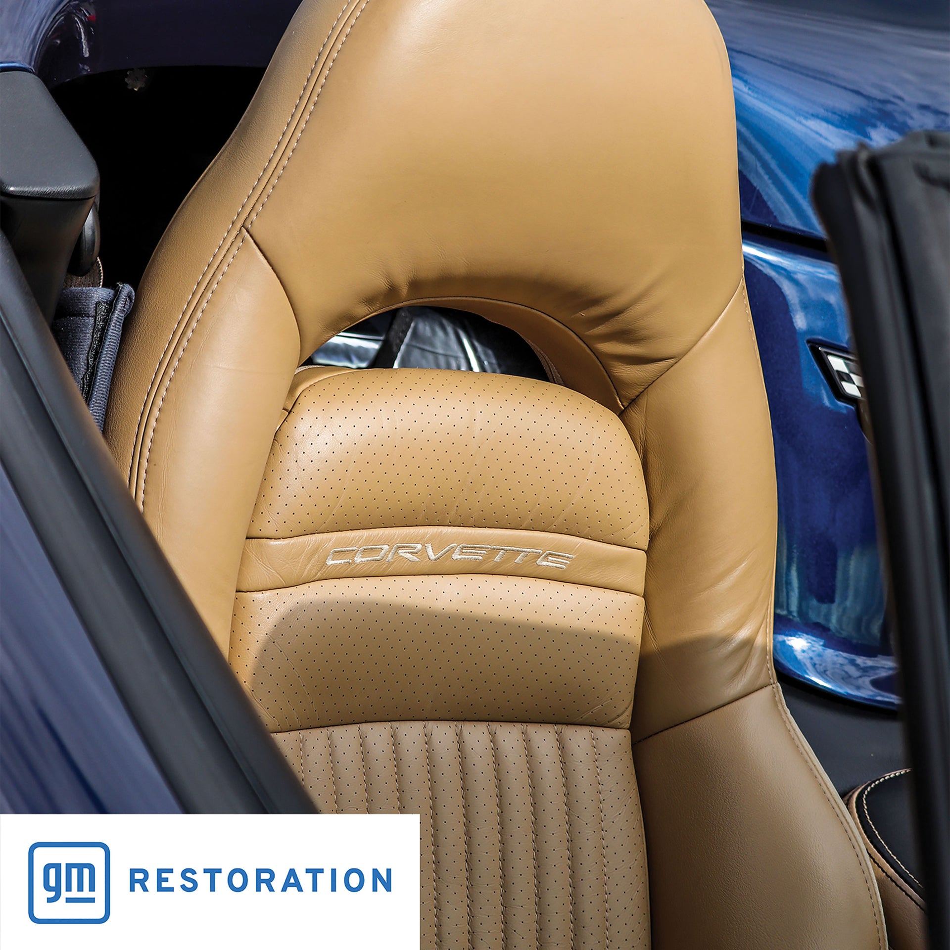 1998-2004 Corvette Leather Sport Seat Covers W/Vinyl Trim - Oak-462191-Corvette-Store-Online