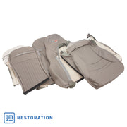 1997-2004 Corvette 100% Leather Seat Covers W/Crossflag - Gray -462288E-Corvette-Store-Online