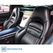 1997-2004 Corvette 100% Leather Sport Seat Covers - Black-462290-Corvette-Store-Online