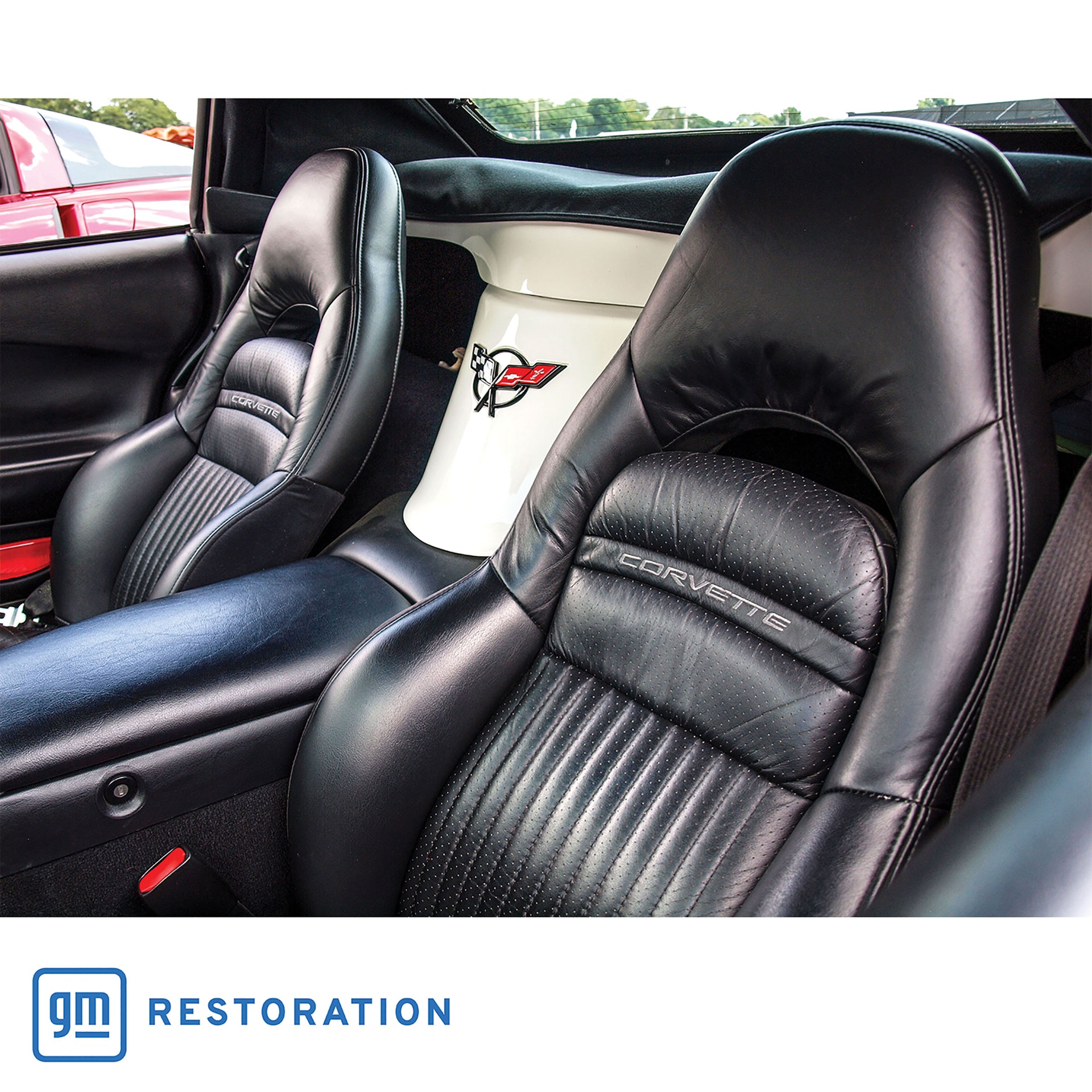 1997-2004 Corvette 100% Leather Sport Seat Covers - Black-462290-Corvette-Store-Online