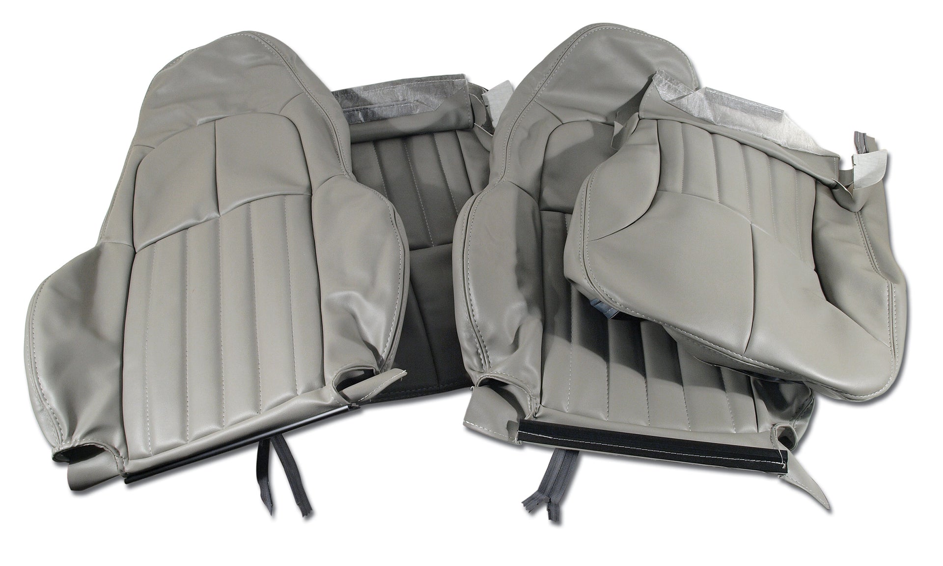 1997-2004 Corvette Vinyl Standard Seat Covers - Gray-462388-Corvette-Store-Online