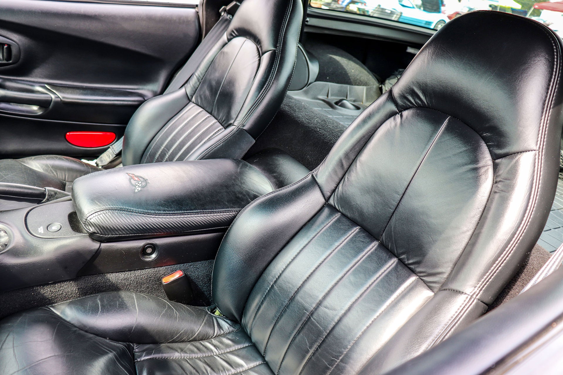 1997-2004 Corvette Vinyl Standard Seat Covers - Black-462390-Corvette-Store-Online