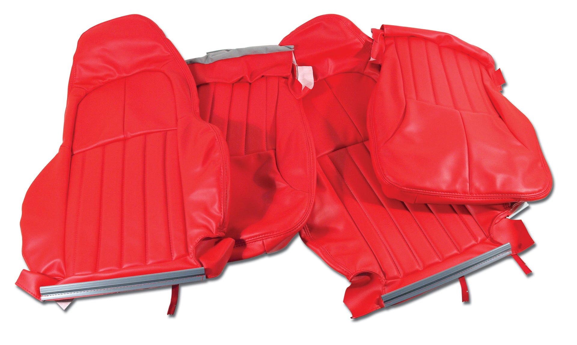 2000-2004 Corvette Vinyl Standard Seat Covers - Torch Red-462393-Corvette-Store-Online