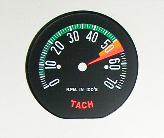 1960-1960 Corvette Tachometer Face Low RPM-46291-Corvette-Store-Online