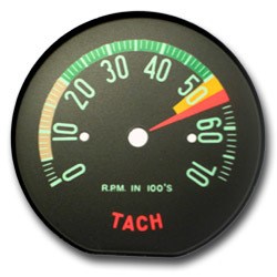 1961-1962 Corvette Tachometer Face Low RPM-46295-Corvette-Store-Online
