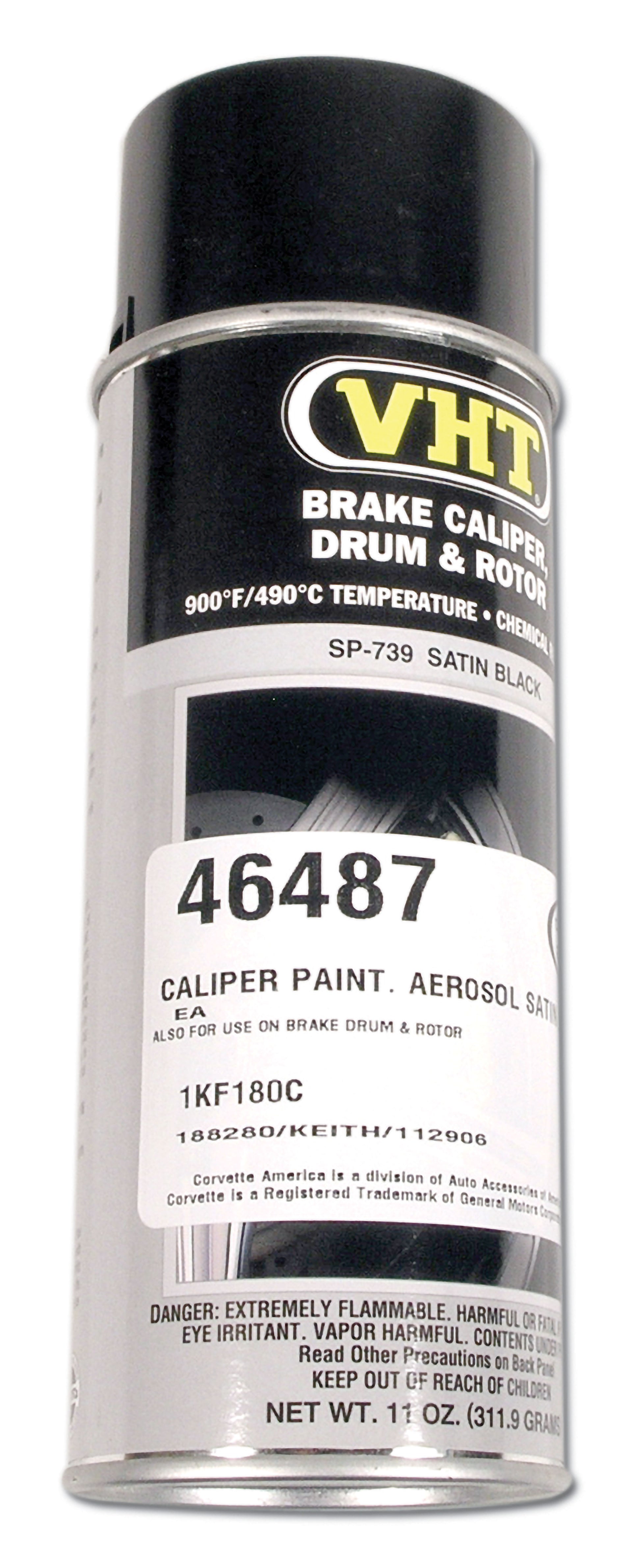 1953-2020 Corvette Brake Caliper, Drum & Rotor Paint - Satin Black-46487-Corvette-Store-Online