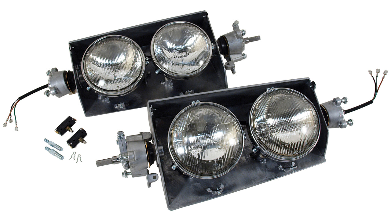 1963-1967 Corvette Headlight Assembly W/O Bezels-46618-Corvette-Store-Online