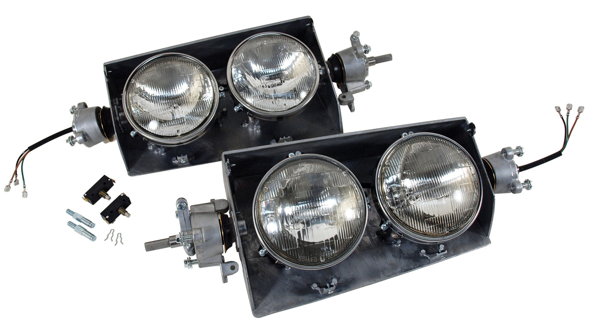 1963-1967 Corvette Headlight Assembly W/O Bezels-46618-Corvette-Store-Online
