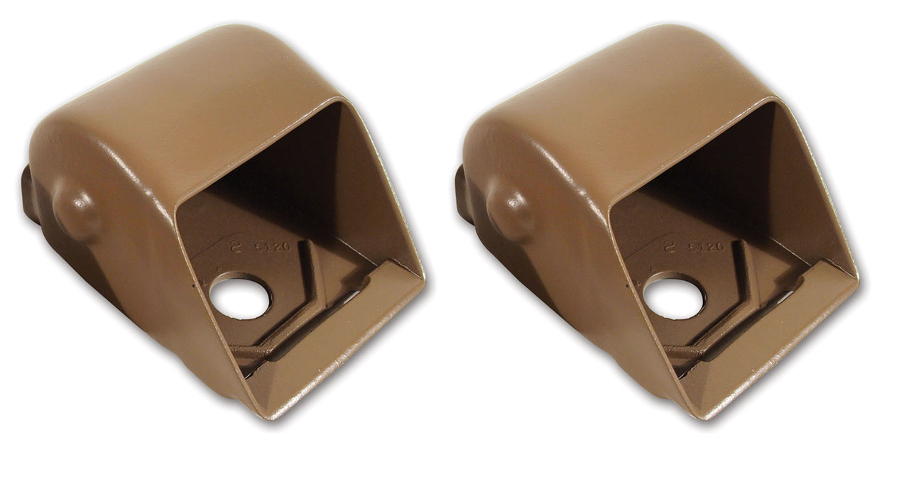 1966-1966 Corvette Seat Belt Retractor Covers Saddle-467352-Corvette-Store-Online