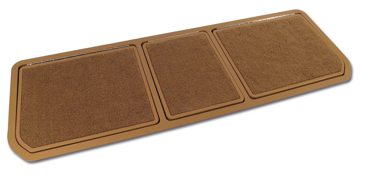 1973-1975 Corvette Rear Compartment Unit Medium Saddle Pile 3 Door-467651-Corvette-Store-Online