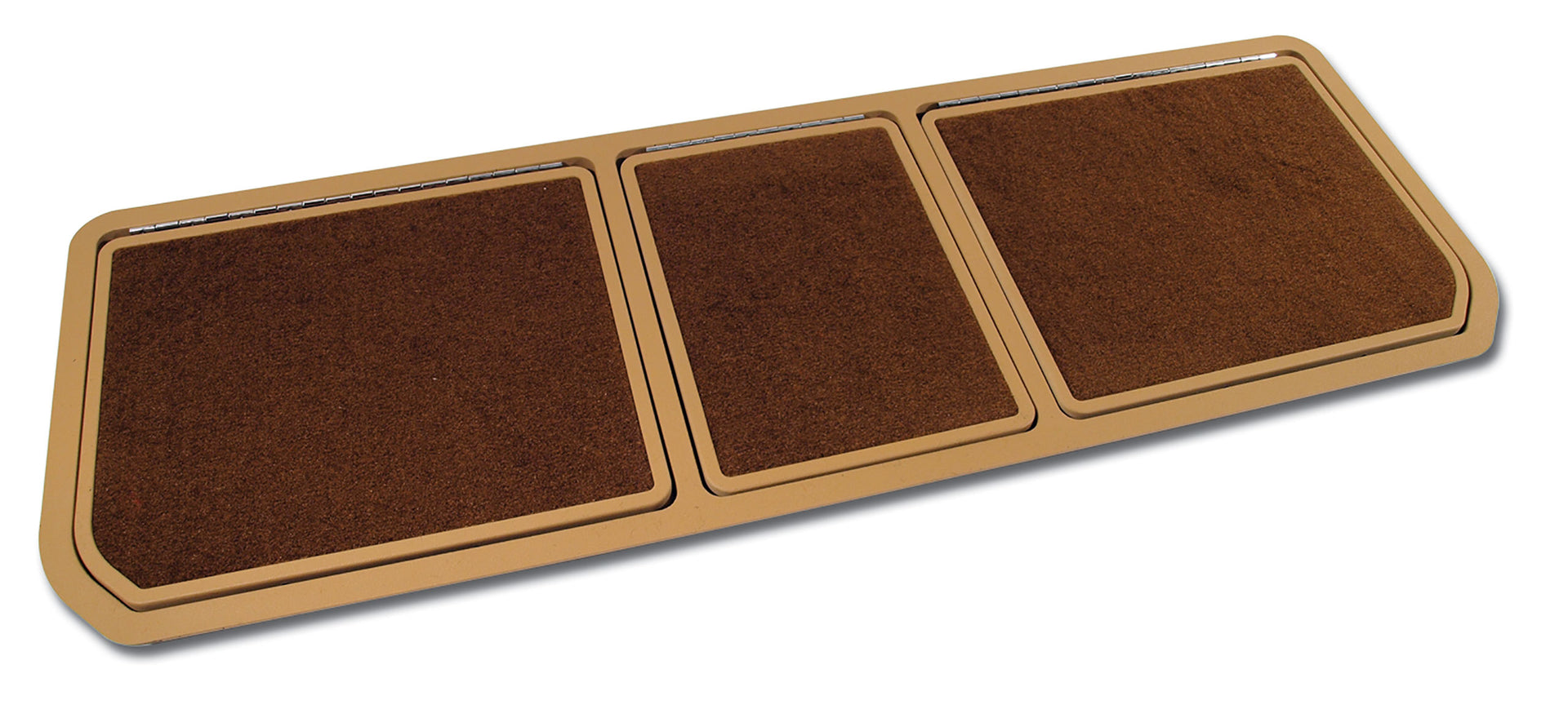 1976-1976 Corvette Rear Compartment Unit Buckskin Pile 3 Door-4676A1-Corvette-Store-Online