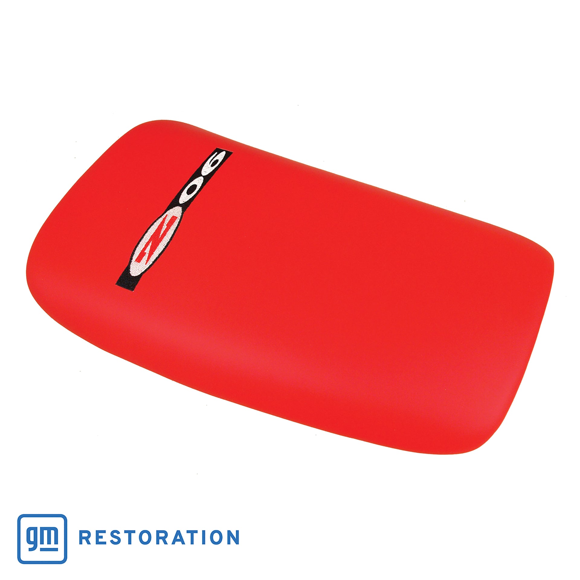 2001-2004 Corvette Embroidered Console Lid Torch Red W/Z06 Logo-46809-Corvette-Store-Online