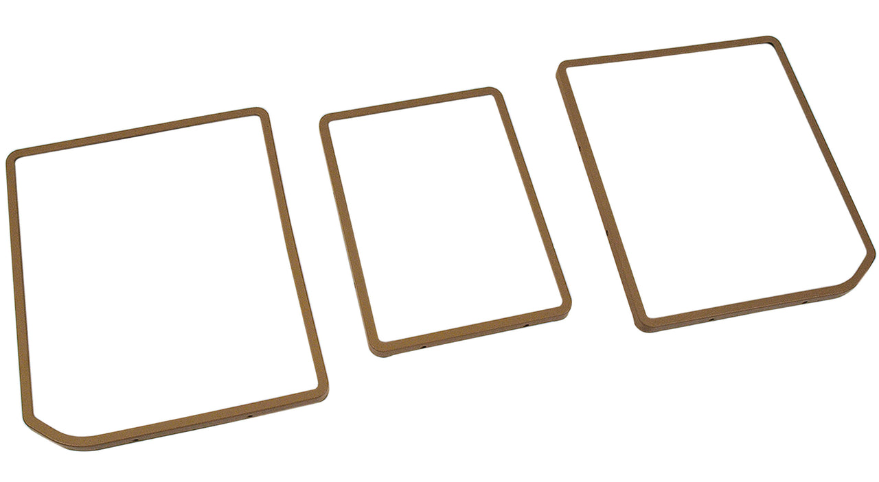 1970-1972 Corvette Rear Compartment Unit Door Frames Light Saddle 3 Piece-468115-Corvette-Store-Online