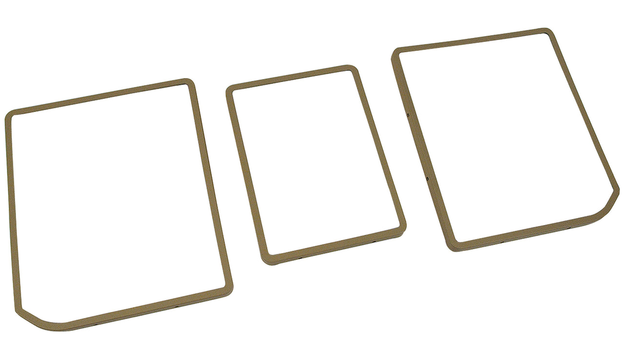 1974-1975 Corvette Rear Compartment Unit Door Frames Neutral 3 Piece-468116-Corvette-Store-Online