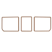 1973-1973 Corvette Rear Compartment Unit Door Frames Dark Saddle 3 Piece-468123-Corvette-Store-Online