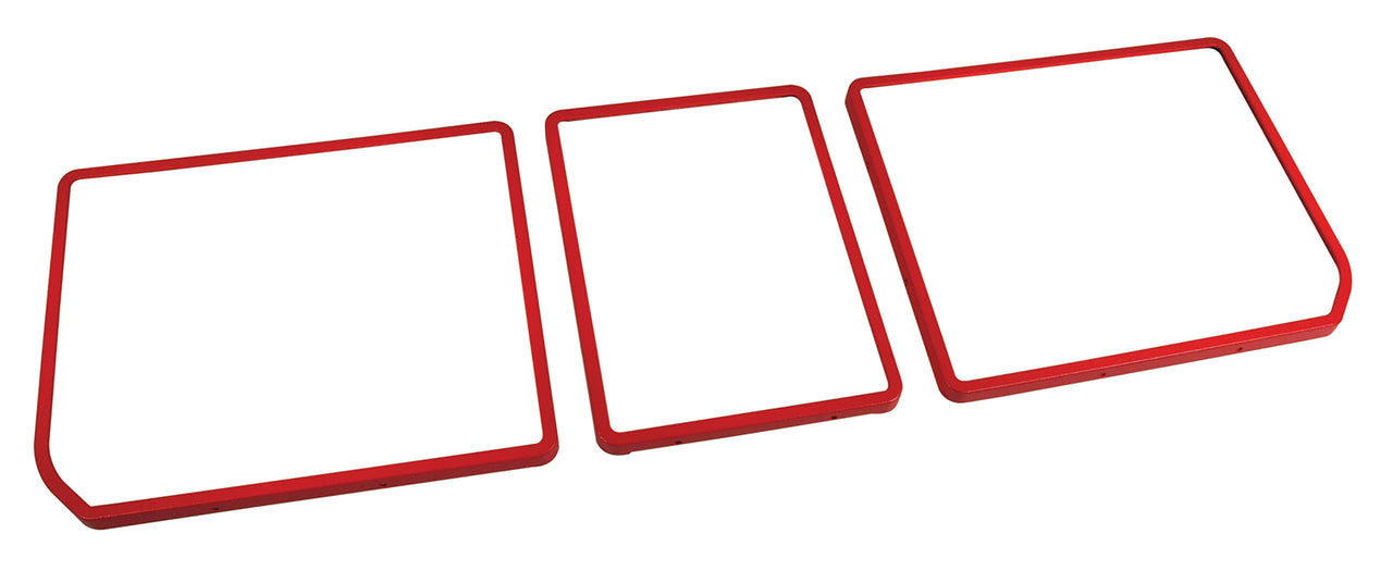 1968-1972 Corvette Rear Compartment Unit Door Frames Red 3 Piece-468130-Corvette-Store-Online