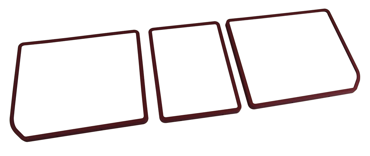 1973-1975 Corvette Rear Compartment Unit Door Frames Oxblood 3 Piece-468131-Corvette-Store-Online