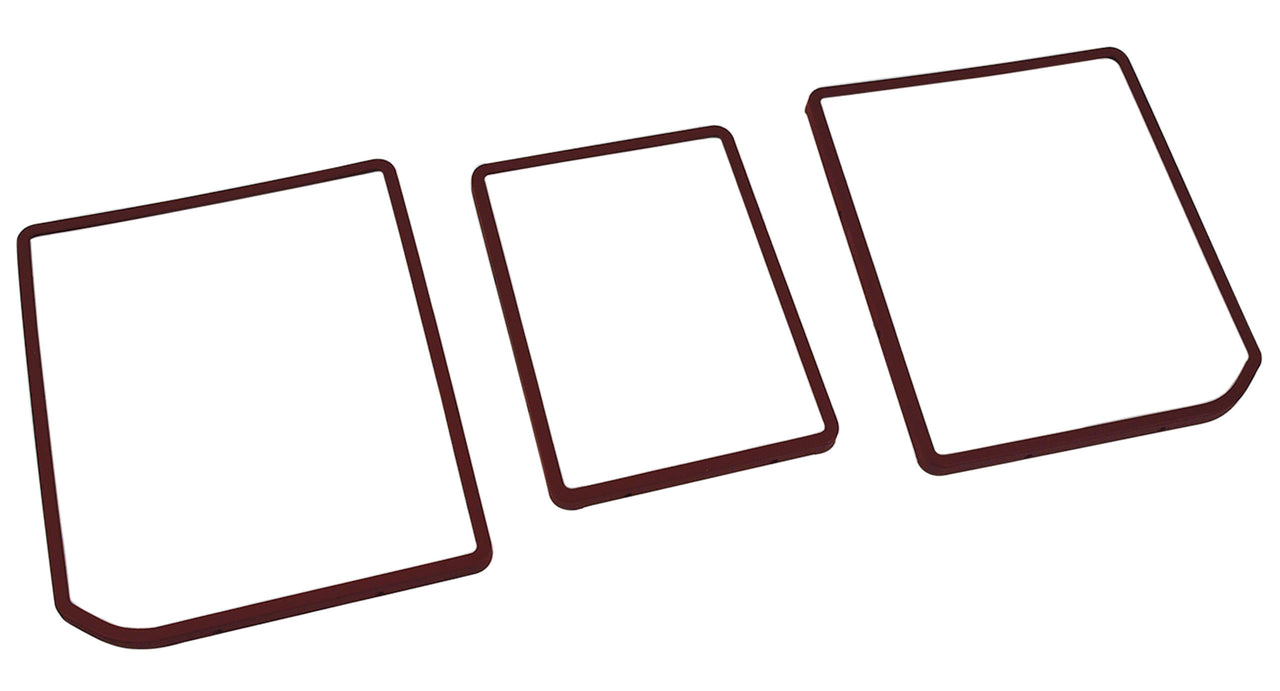 1976-1976 Corvette Rear Compartment Unit Door Frames Firethorn 3 Piece-468134-Corvette-Store-Online