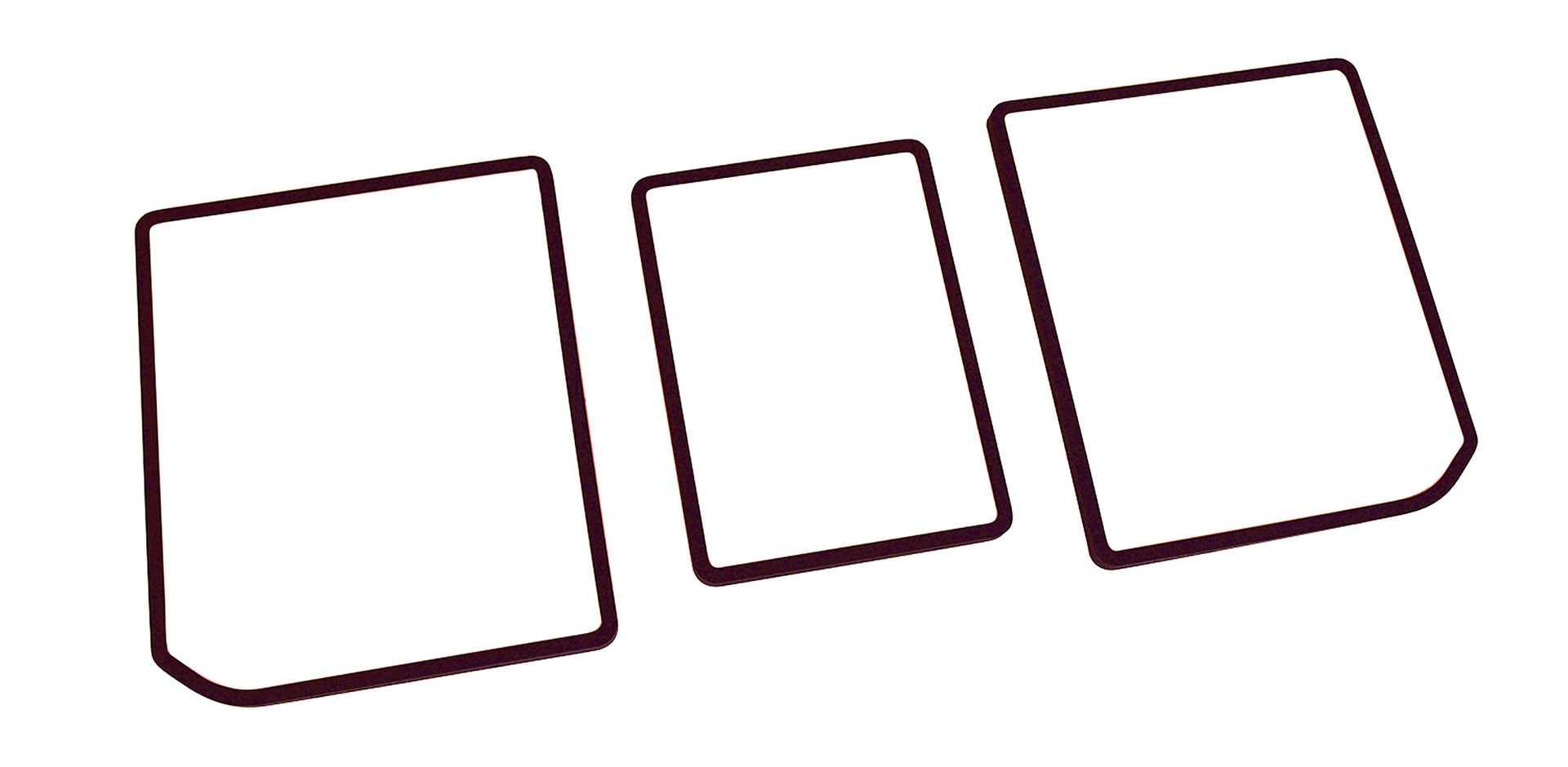 1968-1969 Corvette Rear Compartment Unit Door Frames Saddle 3 Piece-468156-Corvette-Store-Online