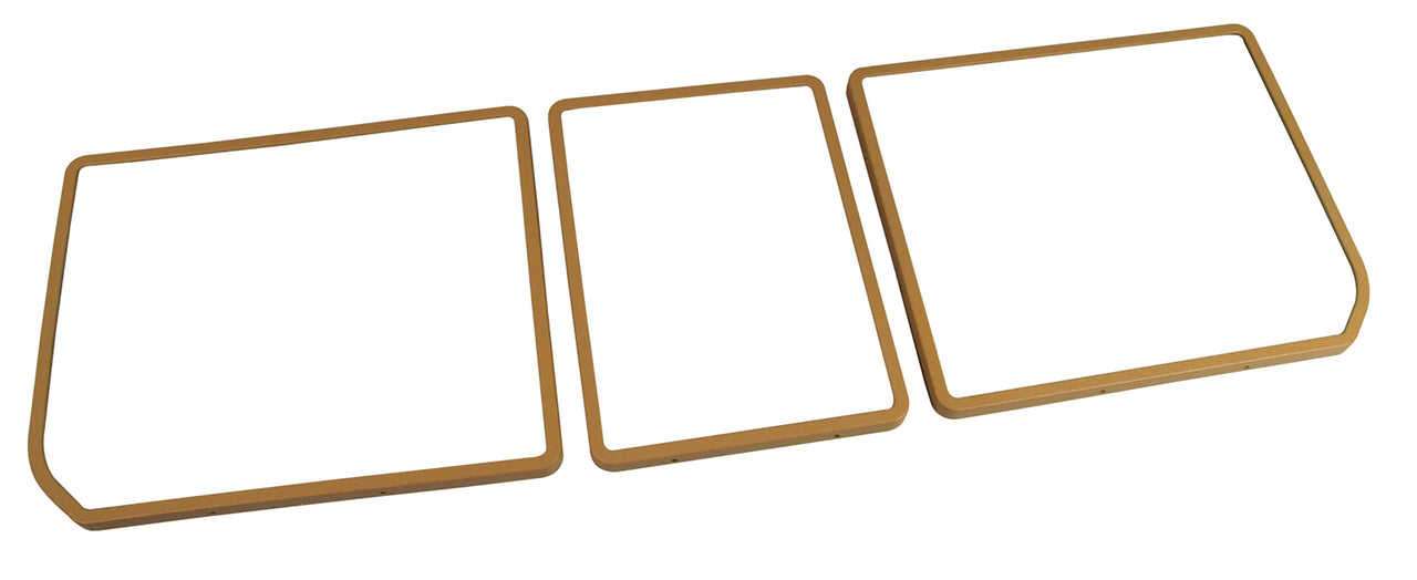 1976-1977 Corvette Rear Compartment Unit Door Frames Buckskin 3 Piece-468157-Corvette-Store-Online