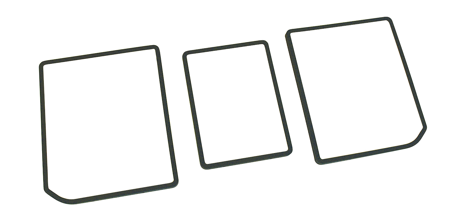 1976-1977 Corvette Rear Compartment Unit Door Frames Smoke 3 Piece-468167-Corvette-Store-Online