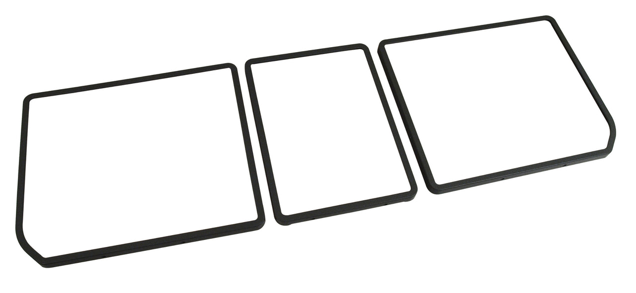 1976-1976 Corvette Rear Compartment Unit Door Frames Dark Smoke 3 Piece-4681A2-Corvette-Store-Online