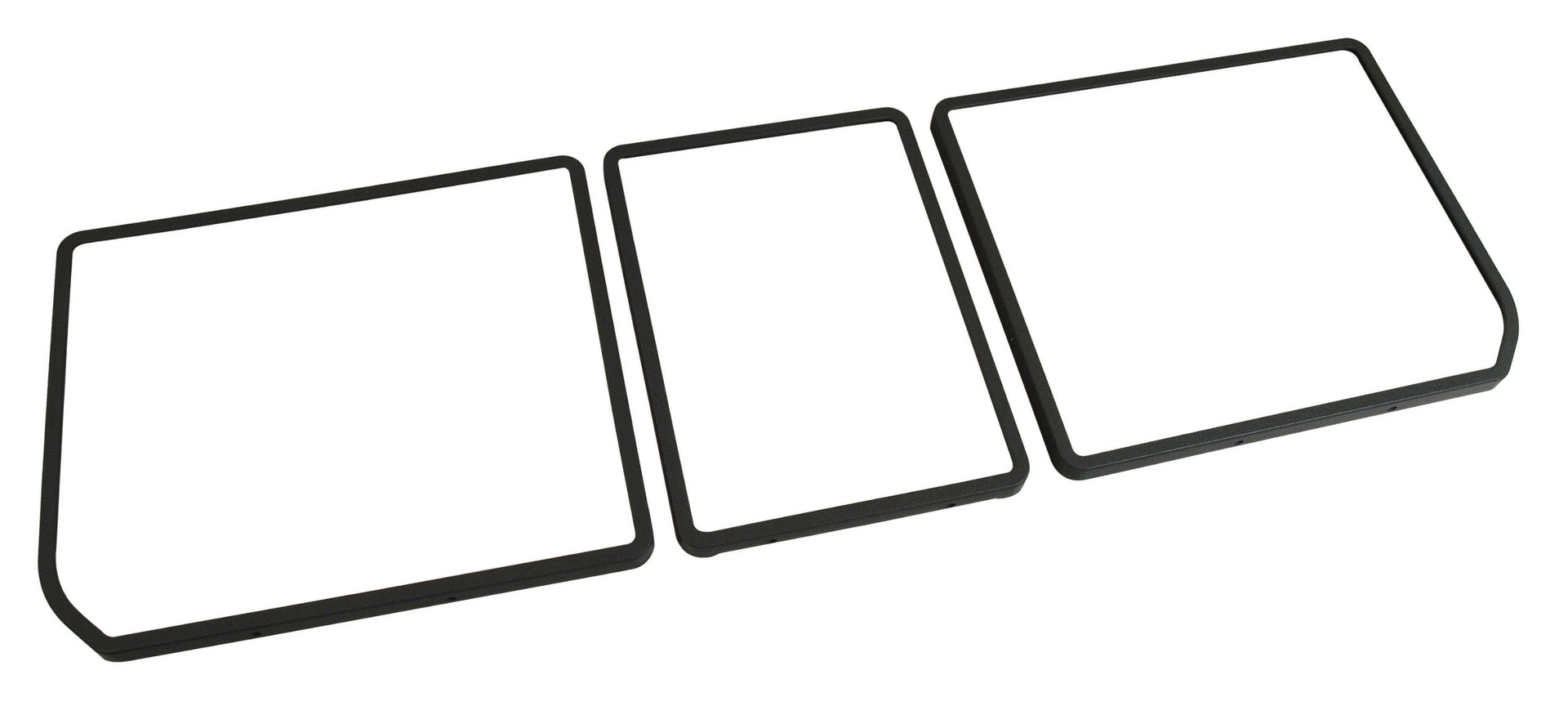 1976-1976 Corvette Rear Compartment Unit Door Frames Dark Smoke 3 Piece-4681A2-Corvette-Store-Online