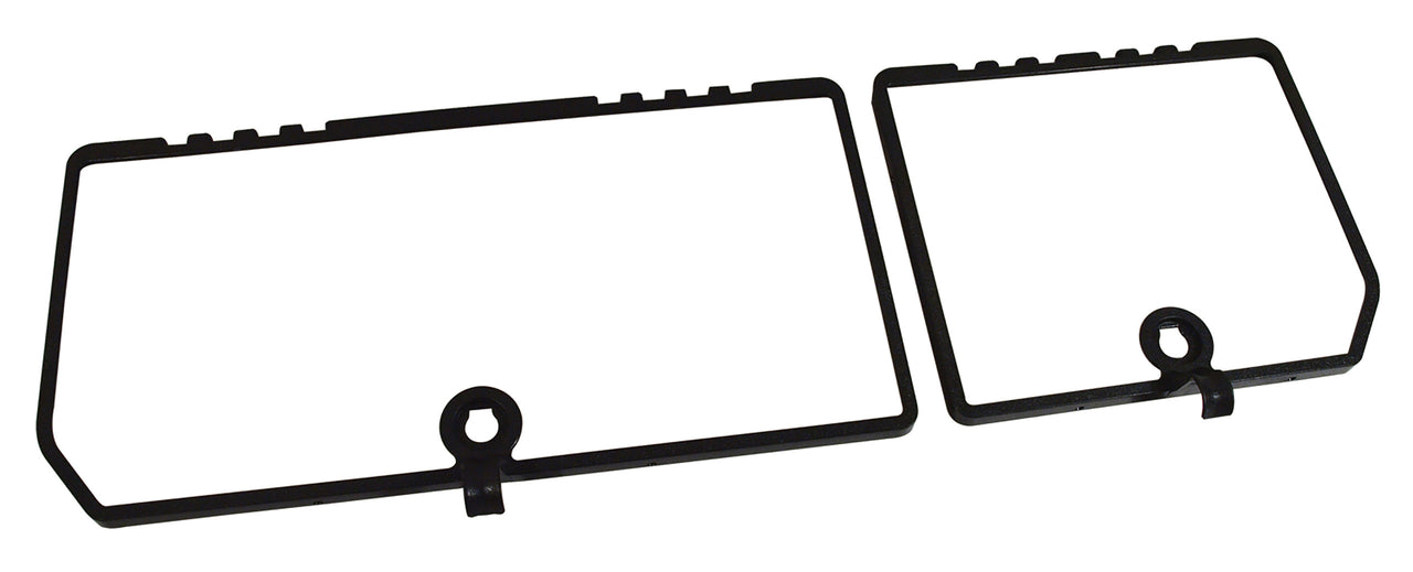 1979-1981 Corvette Rear Compartment Unit Door Frames Black 2 Piece-468320-Corvette-Store-Online