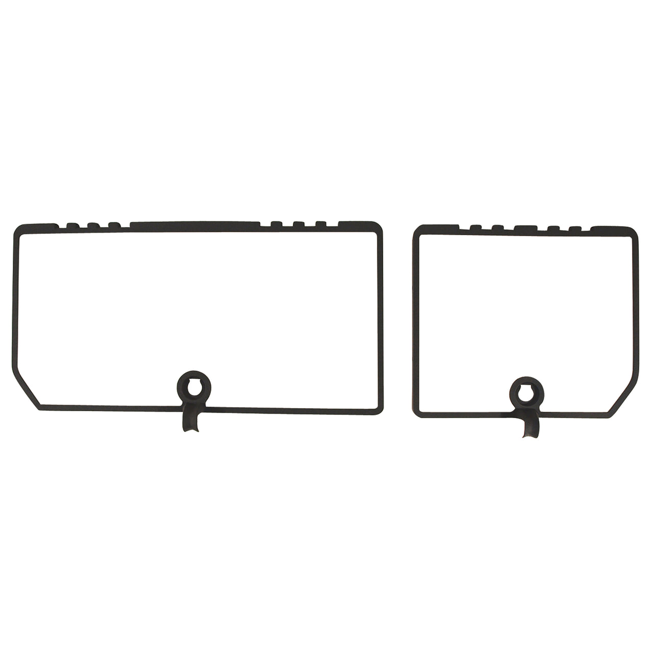 1982-1982 Corvette Rear Compartment Unit Door Frames Charcoal 2 Piece-468321-Corvette-Store-Online