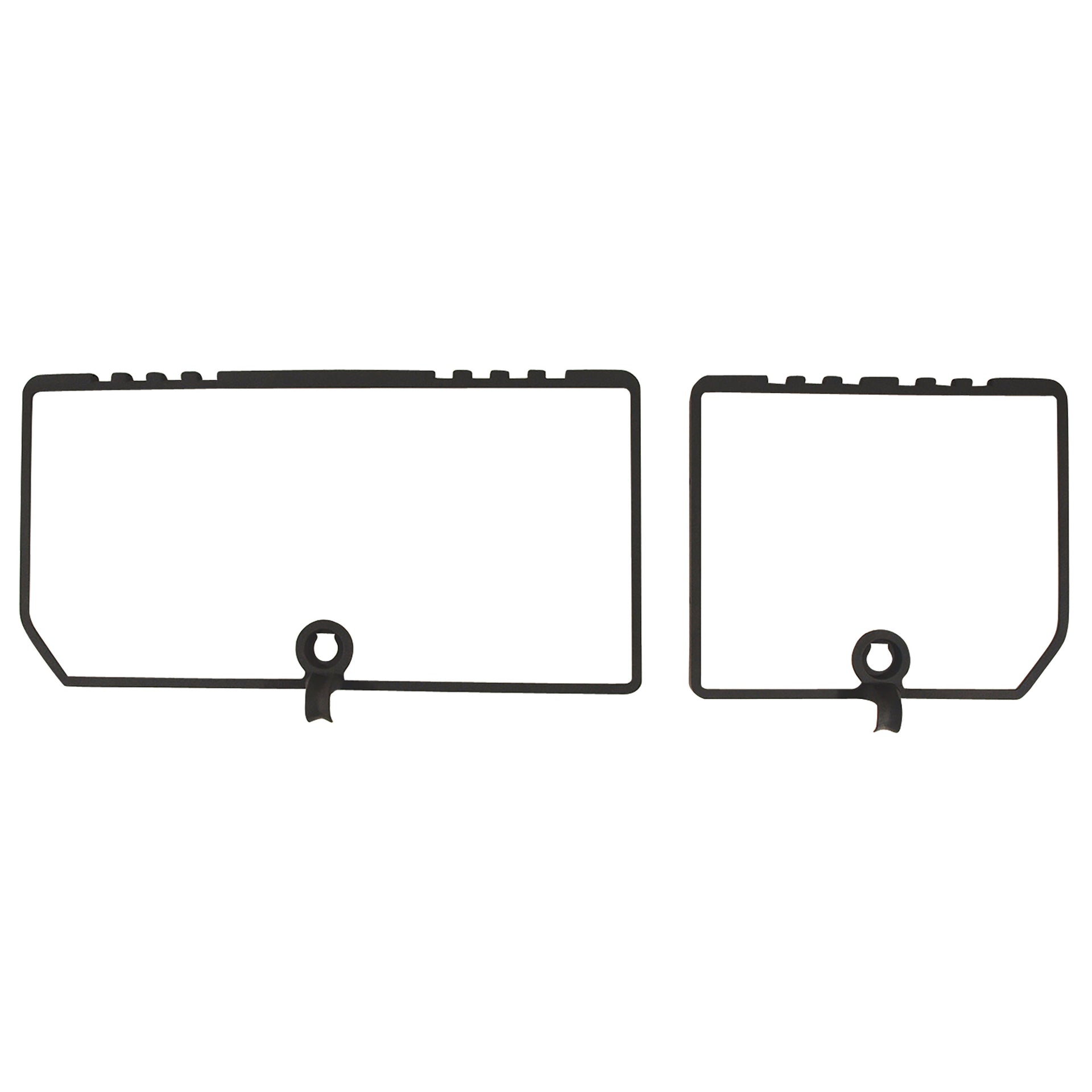 1982-1982 Corvette Rear Compartment Unit Door Frames Charcoal 2 Piece-468321-Corvette-Store-Online