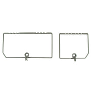 1982-1982 Corvette Rear Compartment Unit Door Frames Silvergreen 2 Piece-468359-Corvette-Store-Online