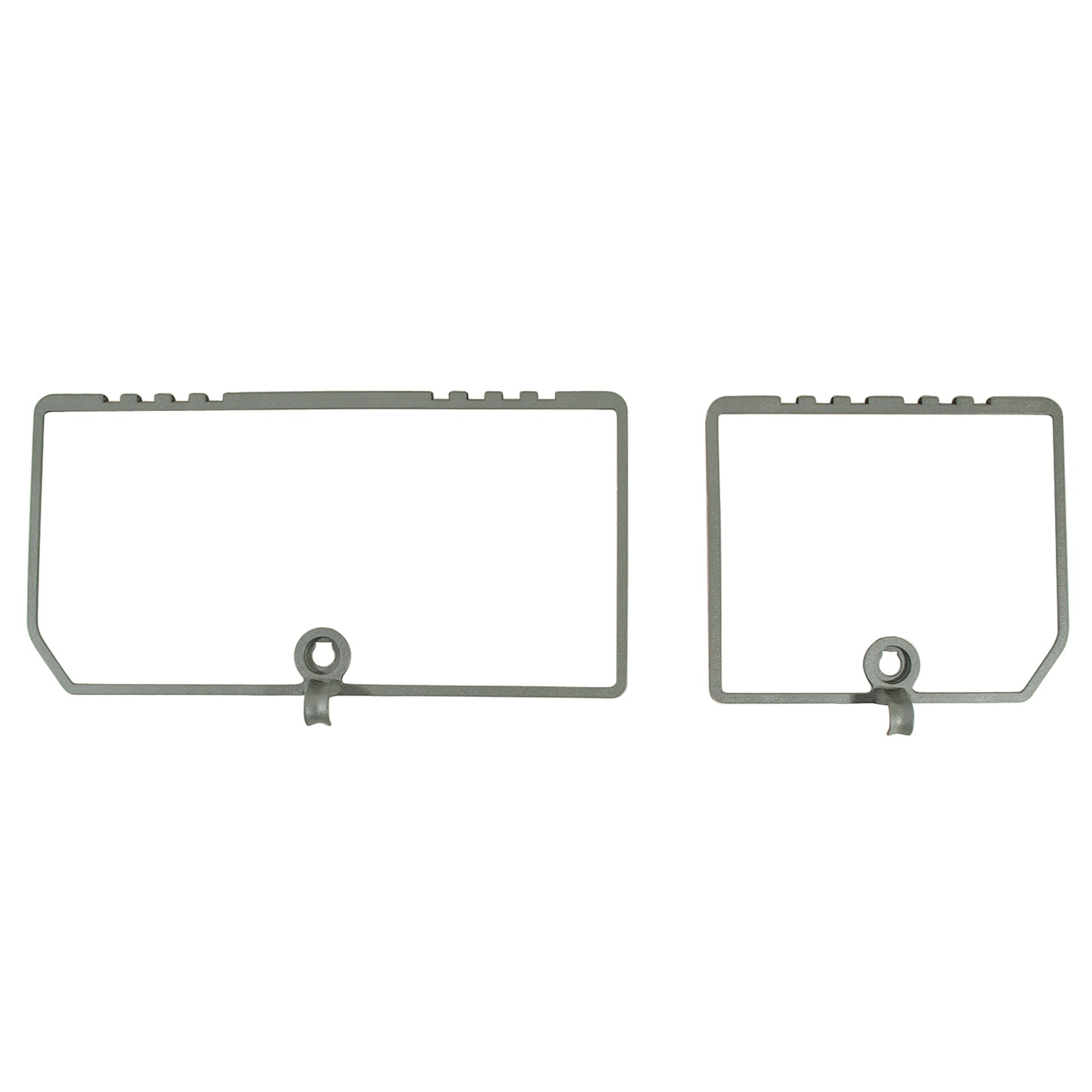 1982-1982 Corvette Rear Compartment Unit Door Frames Silvergreen 2 Piece-468359-Corvette-Store-Online