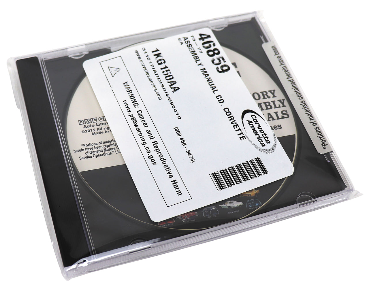 1973-1977 Corvette Assembly Manual CD - Corvette-46859-Corvette-Store-Online