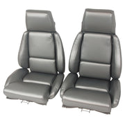 1984-1987 Corvette OE Style "Leather-Like" Standard Seat Covers W/O Perforated Inserts - Gray-468769-Corvette-Store-Online