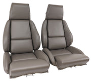 1988-1988 Corvette OE Style "Leather-Like" Standard Seat Covers W/O Perforated Inserts - Gray-468779-Corvette-Store-Online