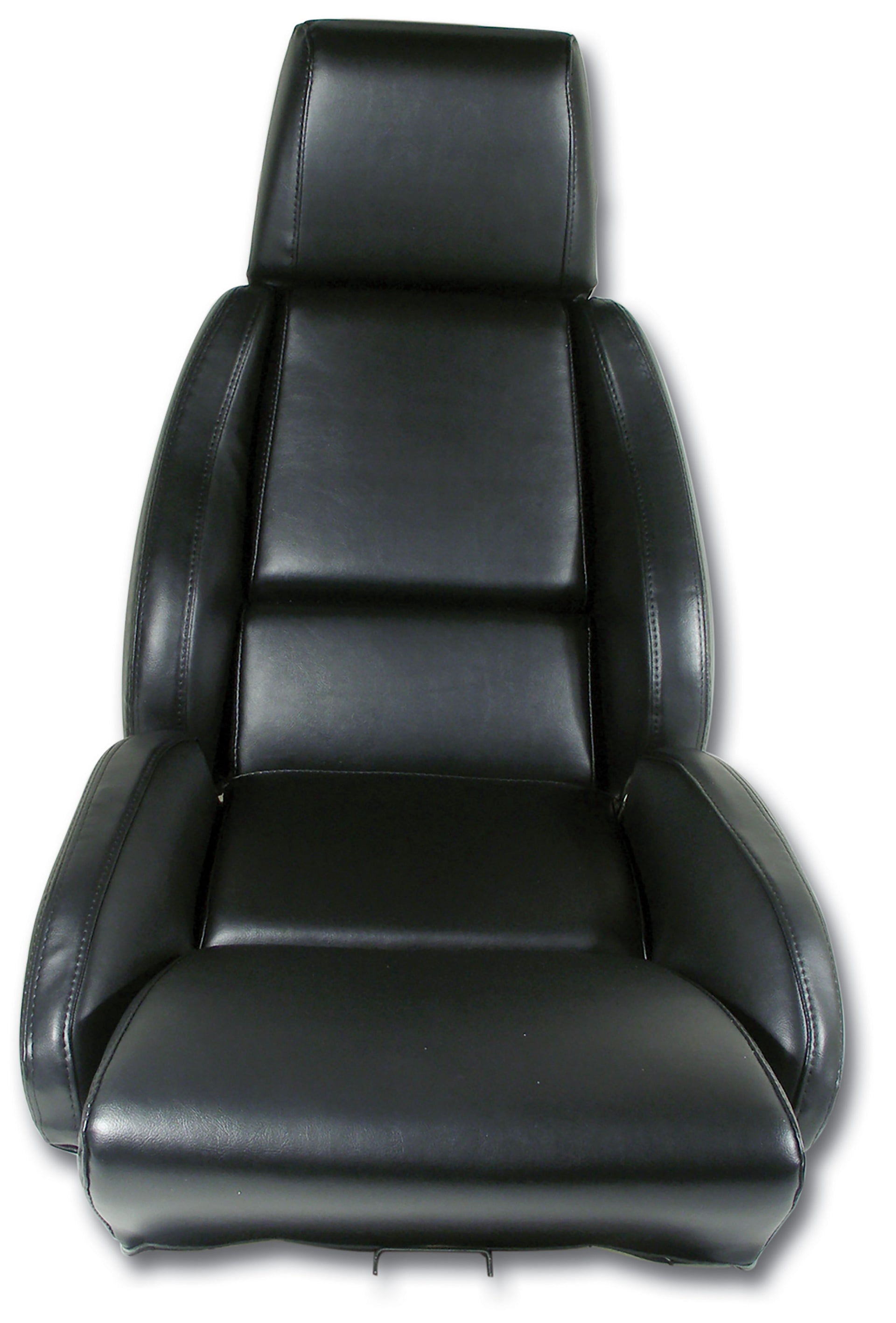1984-1988 Corvette Mounted "Leather-Like" Vinyl Seat Covers Black Standard No-Perforations-468820-Corvette-Store-Online