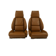 1988-1988 Corvette Mounted "Leather-Like" Vinyl Seat Covers Saddle Standard No-Perforations-468878-Corvette-Store-Online