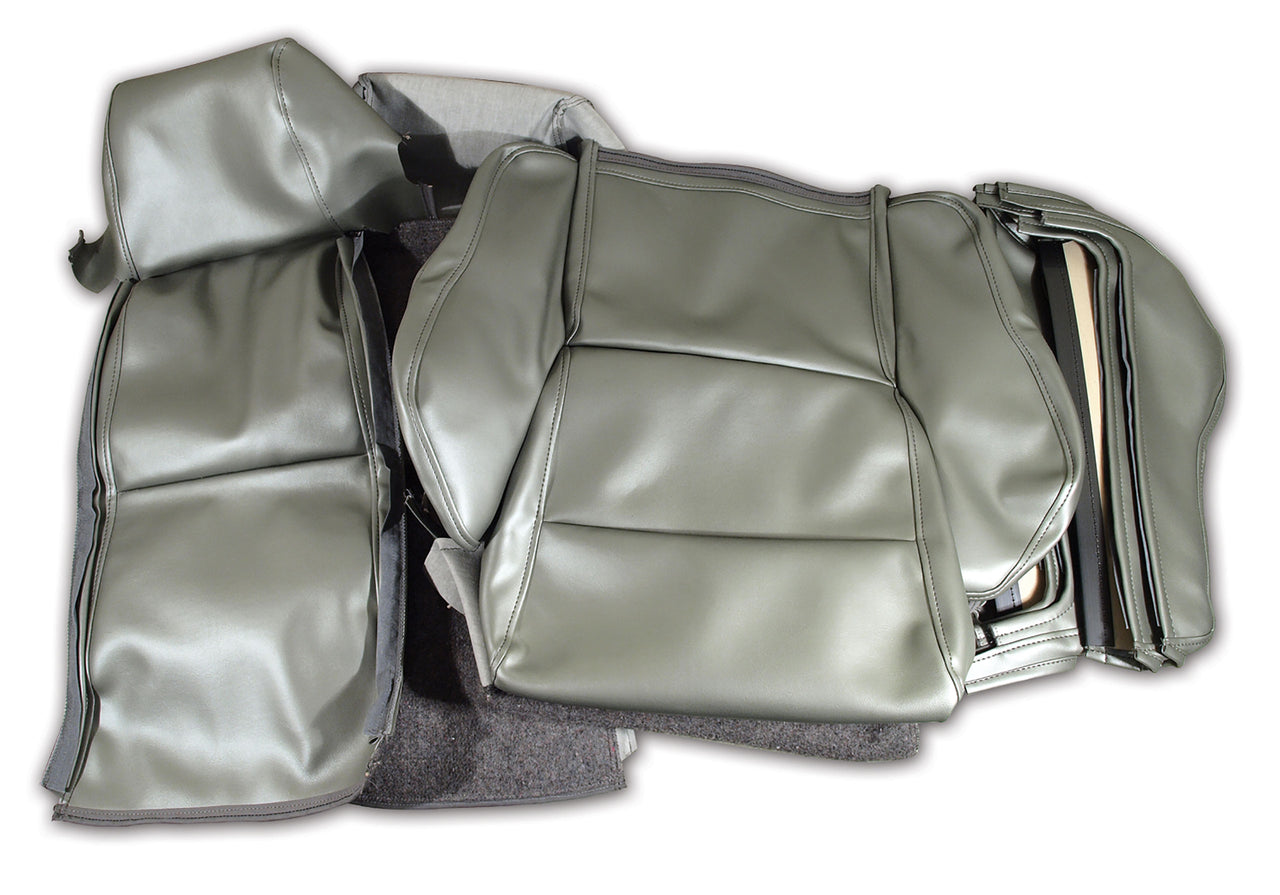 1984-1987 Corvette OE Style "Leather-Like" Sport Seat Covers W/O Perforated Inserts - Gray-468969-Corvette-Store-Online