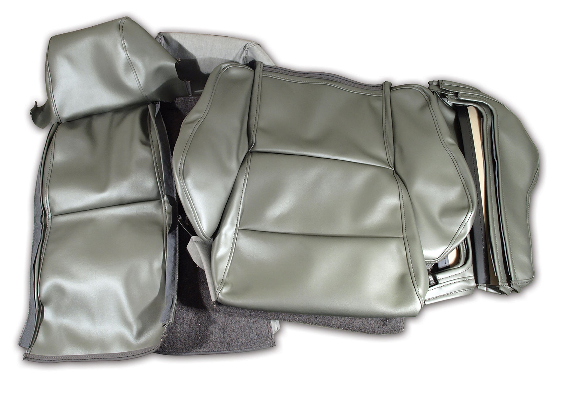 1984-1987 Corvette OE Style "Leather-Like" Sport Seat Covers W/O Perforated Inserts - Gray-468969-Corvette-Store-Online