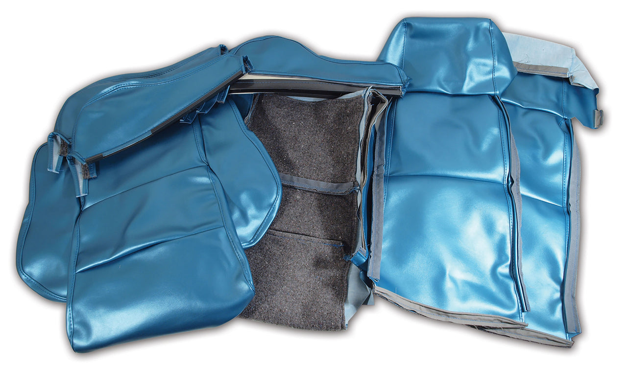1986-1988 Corvette OE Style "Leather-Like" Sport Seat Covers W/O Perforated Inserts - Blue-468974-Corvette-Store-Online
