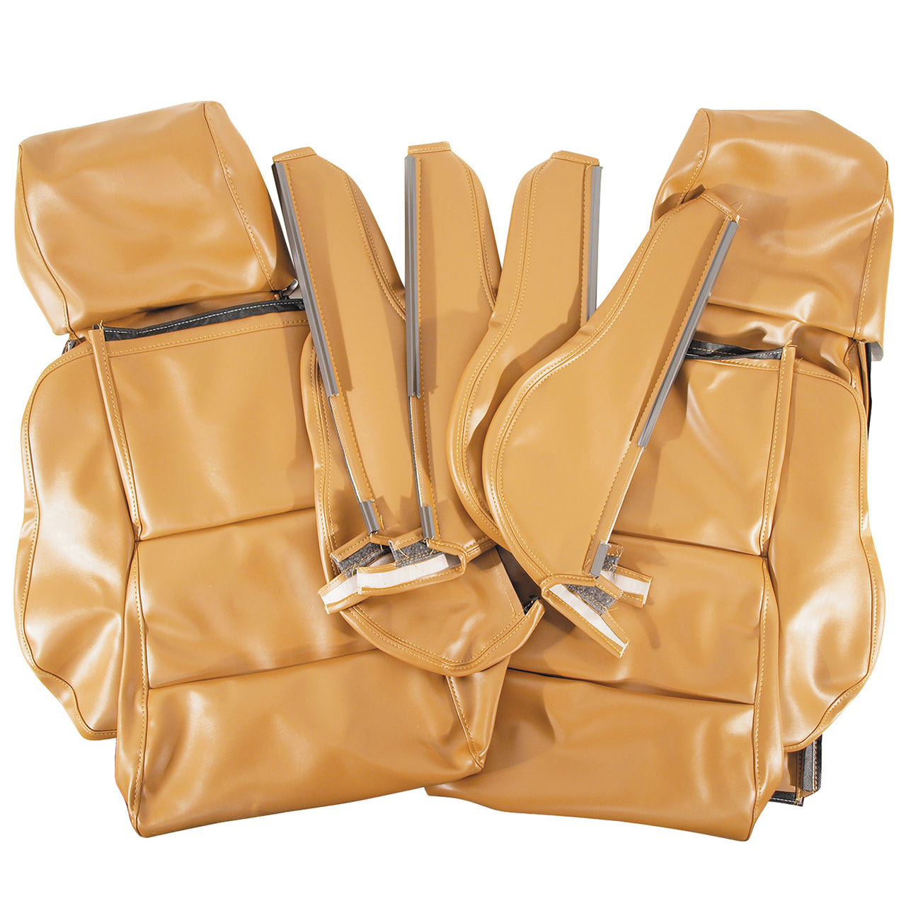 1988-1988 Corvette OE Style "Leather-Like" Sport Seat Covers W/O Perforated Inserts - Saddle-468978-Corvette-Store-Online