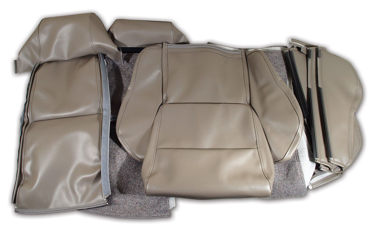 1988-1988 Corvette OE Style "Leather-Like" Sport Seat Covers W/O Perforated Inserts - Gray-468979-Corvette-Store-Online