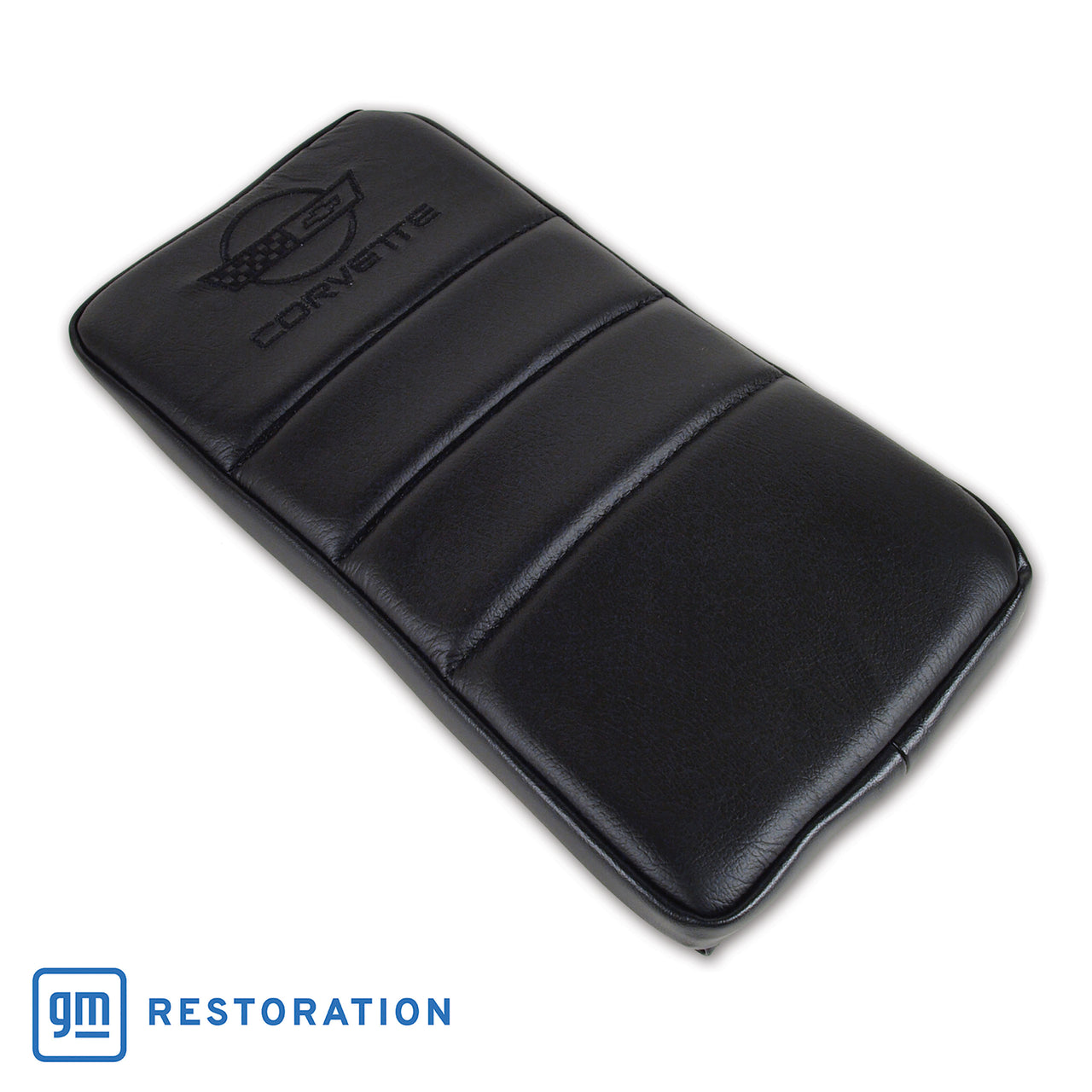 1984-1989 Corvette Console Cushion Black W/Logo - Made in the USA-469020-Corvette-Store-Online