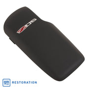 2005-2013 Corvette Embroidered Console Lid In Ebony W/Z06 Logo-46909-Corvette-Store-Online
