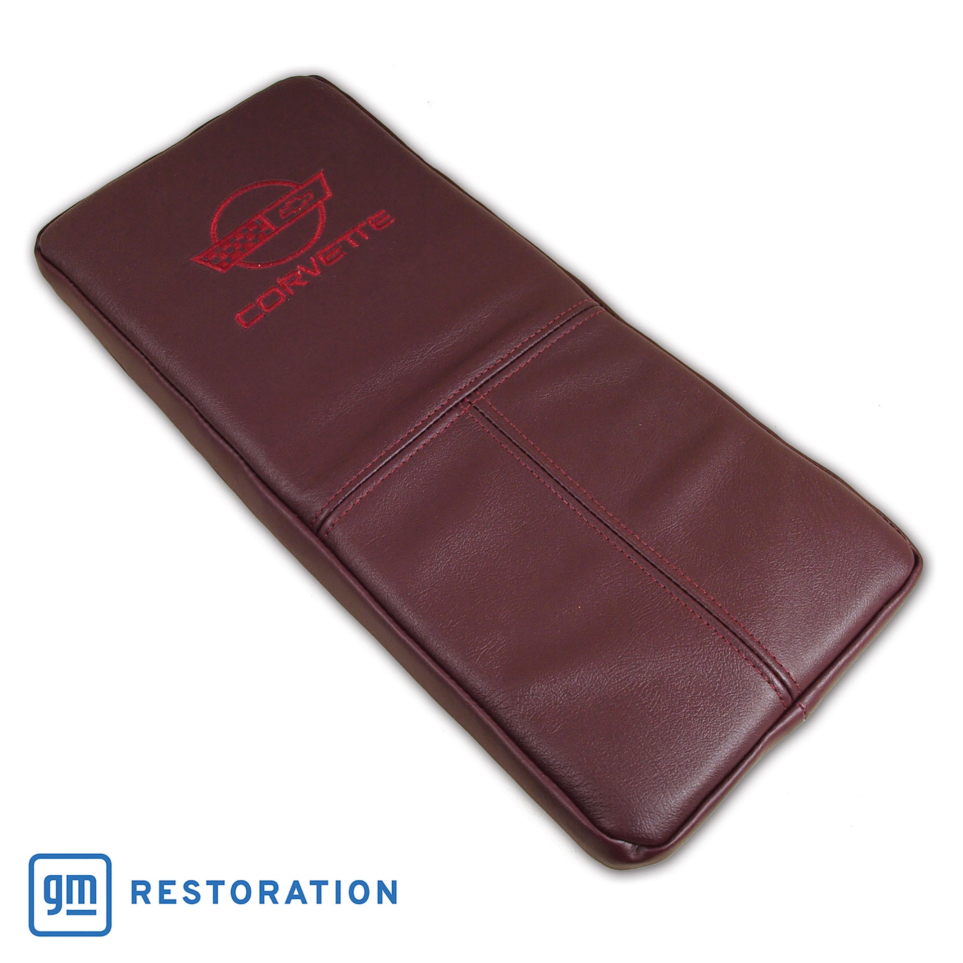 1993-1993 Corvette Console Cushion Ruby Red W/Logo-469186-Corvette-Store-Online